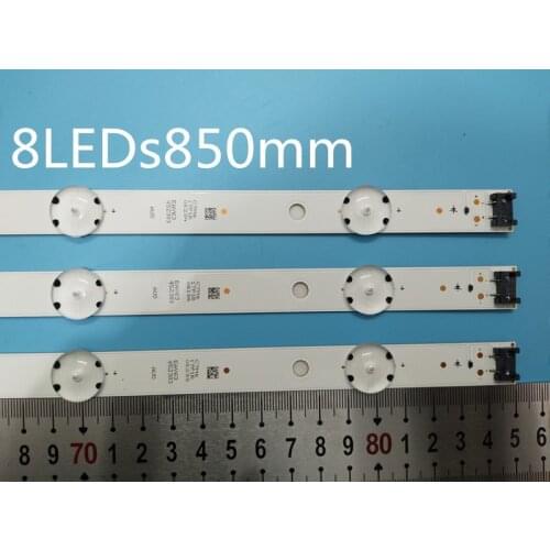 New Kit )3 PCS 8LED 850mm LED backlight strip for LG HC430DGN-SLNX1 43UF6400 43UF640V 43UF6407