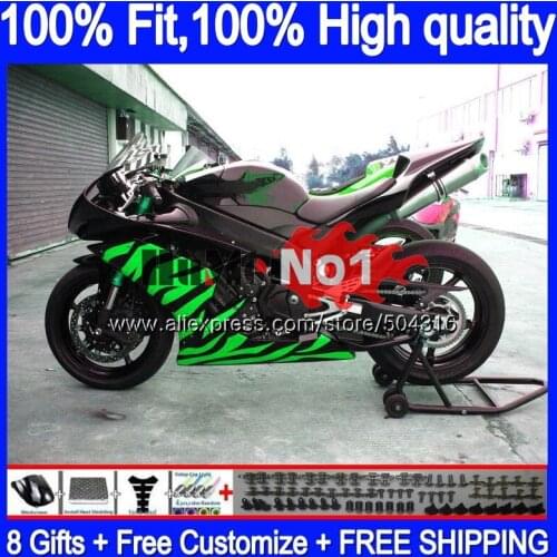 OEM Injection For YAMAHA YZF R 1 YZF 1000 YZF R1 07 56MC.146 Green black YZF1000 YZF-1000 YZF-R1 2007 2008 YZFR1 07 08 Fairings