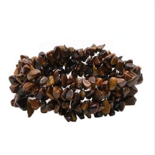 Hand-designed New Style Natural Tiger Eye Stone Mix Bracelet Bohemian Vintage Multi Layer Gravel Beaded Women Handmade Gift