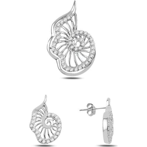 Silverlina Silver Zircon Stone Set