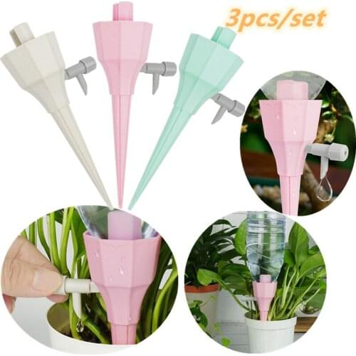 New 3PCS Drip Irrigation System Automatic Watering Spike For Plants Garden Watering System Irrigation System Greenhouse Water