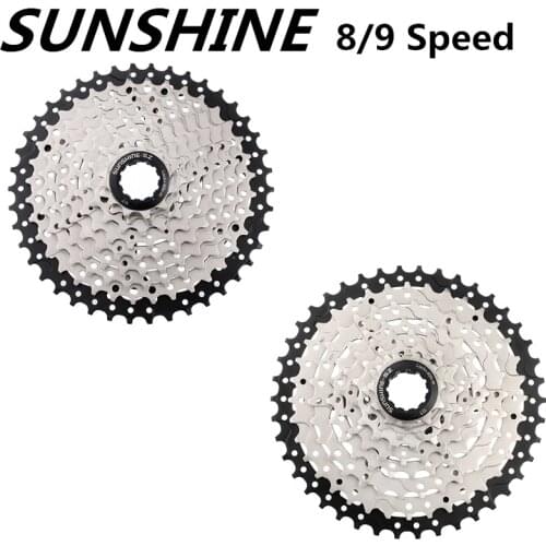 SUNSHINE Cassette Flywheel 8/9/10 Speed Freewheel MTB Road Bike Bicycle 25/28/32/36/40/42/46/50T Sprocket