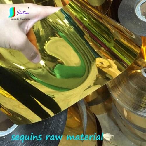Gold,Silvery Sequins Raw Material,Length 400cm Colorful Sequins Raw Material S0696L