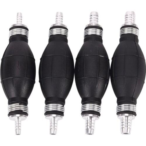 JETTING 4 styles Line Pump Primer Bulb Hand Primer Gas Petrol Pumps Rubber And Aluminum Hand Fuel Pump Apply to All Fuels