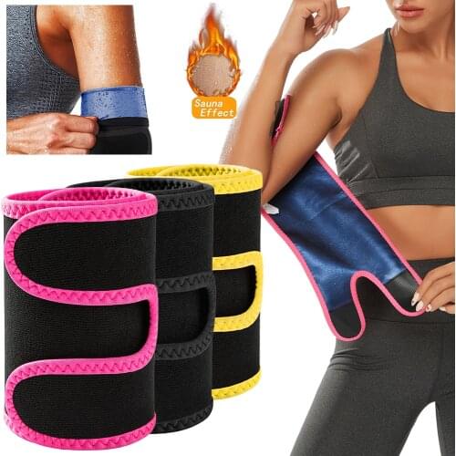 Arm and Thigh Trimmer Bands for Women and Men Weight Loss Sweat Arm and Thigh Slimmer Wraps Compression Body Wraps Sport Workout