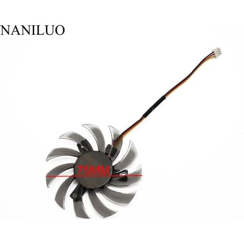 PLD08010S12H For GIGABYTE GT 730 760 630 220 440 graphics card fan 75MM 12V 0.25A GT440 GT610 GT730 GT760 GT 630 FanHD 6850 fan