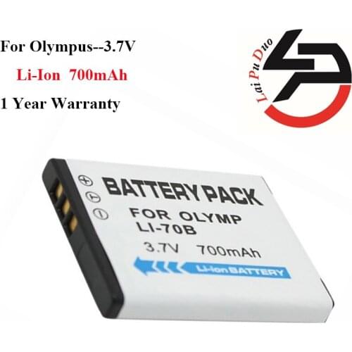 High Quality 700mAh New Replacement Battery For Olympus LI-70B LI70B LI 70B FE-4040 X-940 VG-145 VG-110 VG-120 5040 50
