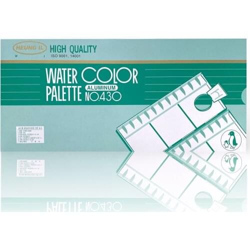 South Korea Imported Metal Color Palette Empty 30 Grid Aluminum Alloy Color Palette Suitable for Acrylic Gouache Watercolor