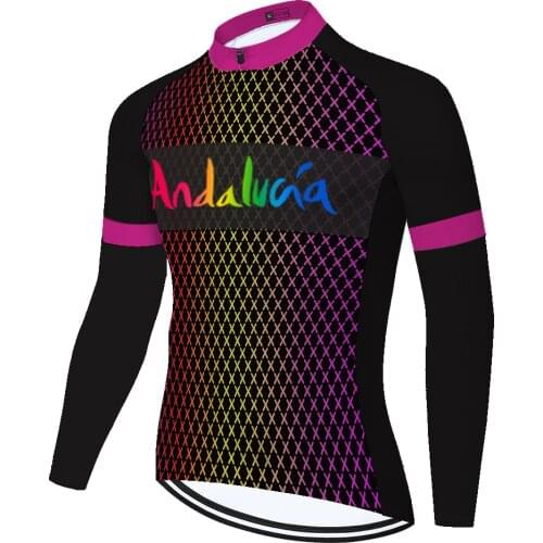 Andalucia Summer Spirng Tenue Velo Jersey Camiseta Mayots Camisa Mallots Masculino Hombre Maillot Cyclisme Homme Maglia Ciclismo