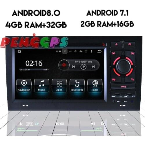Android 8.0 7.1 Radio Car DVD Player GPS Stereo Navi for Audi A6 1997 1998 1999 2000 2001 2002 2003 2004 Car Stereo Headunit Map