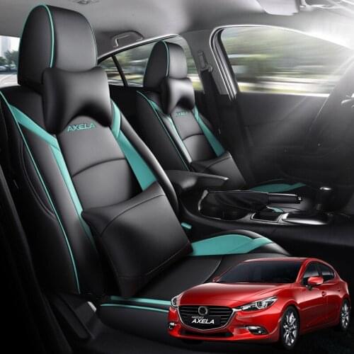 Custom Fit Car Seat Cover for Mazda Select 3 Axela 2014 2015 2016 2017 2018 2019 leather auto seat cushion protect accessories