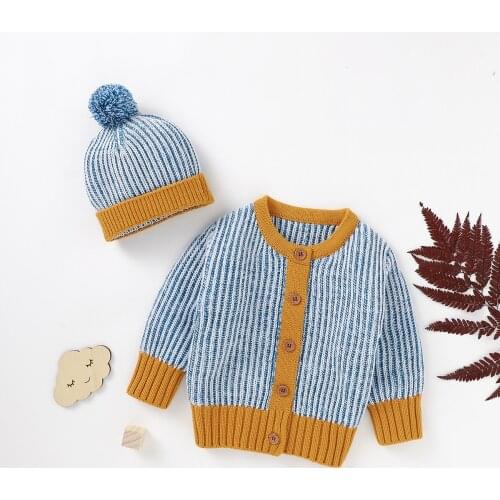 Baby Sweaters Newborn Bebes Knitwear Cardigans for Boys Girls Button Up Full Sleeve Toddler Infant Knitted Jacket & Coat Outwear
