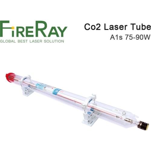 FireRay Yongli A1s 75W CO2 Laser Glass Tube Wooden Case Box Length 1100 Dia. 80mm for CO2 Laser Engraving Cutting Machine