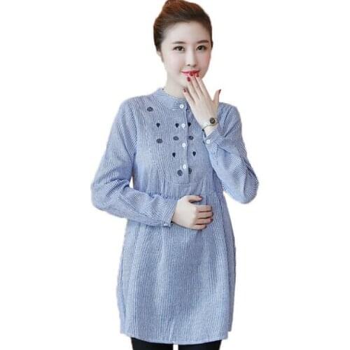 Plus cashmere Maternity Dresses Autumn Winter Dress for Pregnant Women Plus Size Casual Maternity Clothing Clothes