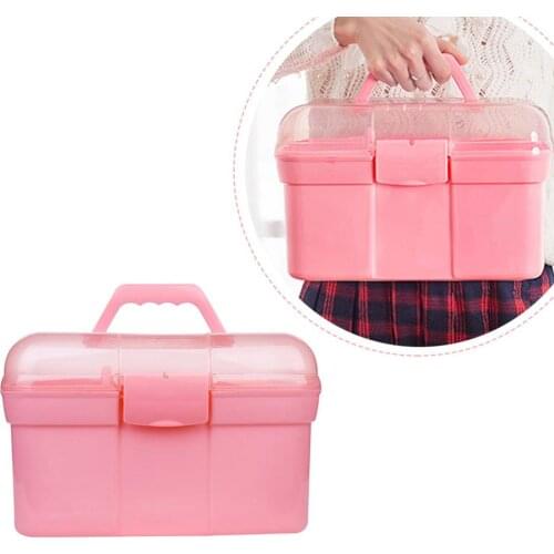 1PCS Hand-held Nail Tool Storage Box Makeup Organizer Large Capacity Nail Polish Container Manicure Tool Case