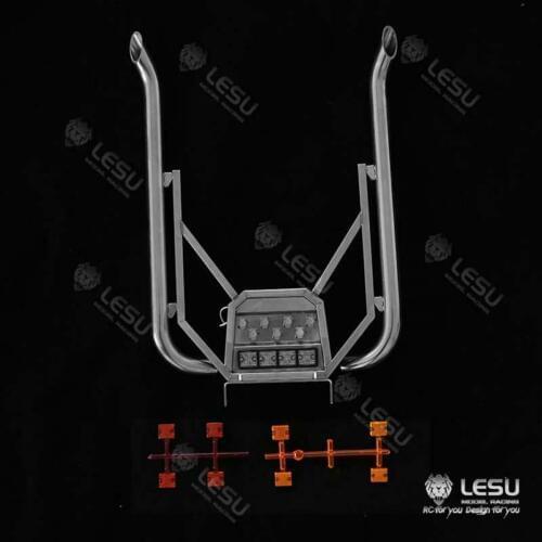 LESU Metal Exhaust Pipe for 1/14 Scale DIY Tmy VOL RC Tractor Truck Trailer Model TH16518