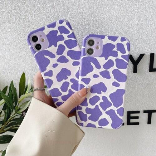 Cute Art Retro Purple Leopard Print Phone Case For Nova 8 7 Pro 6 SE 7i P40 P30 Pro Lite Mate 40 30 Cases Soft Cover