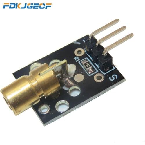 KY-008 650nm Laser sensor Module 6mm 5V 5mW Red Laser Dot Diode Copper Head for Arduino