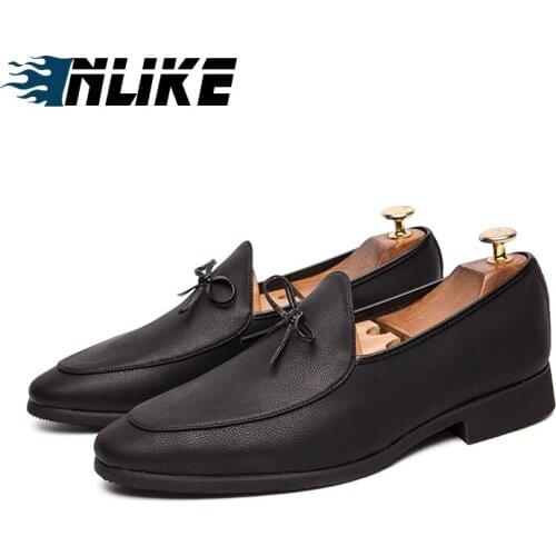 Mens Formal Dress Shoes Soft Sole Slip-on Loafers Party Casual Shoes Formal Shoes Men