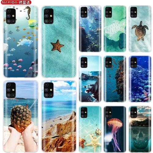 Soft Silicone Case For Samsung A42 A52 A12 A72 A71 A51 A41 A31 A21 A11 A70 A50 A40 A30 A20 A10 S Protect the marine environment
