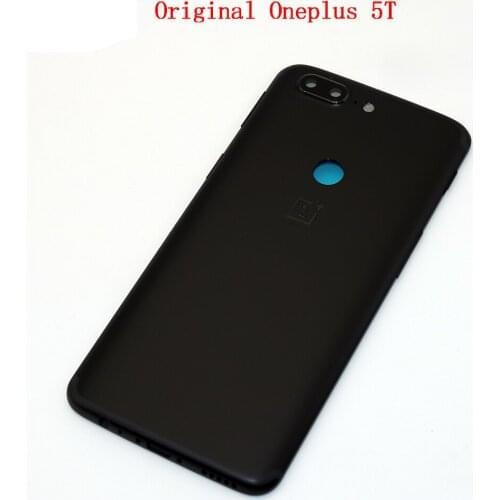 Original ONEPLUS 5T Housing Cover Case Aluminum Back Battery Door Replacement Parts with Lens Glass+Sim Card Slot+Keys 1+5T
