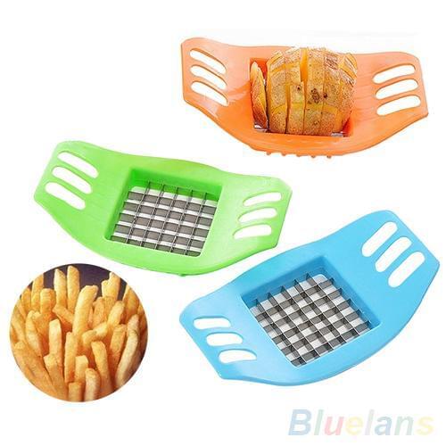 Stainless Steel Potato Cutting Fries Mould Device Vegetable Potato Cutter Slicer Potato Chip Cutter Manual French Fry Cutters