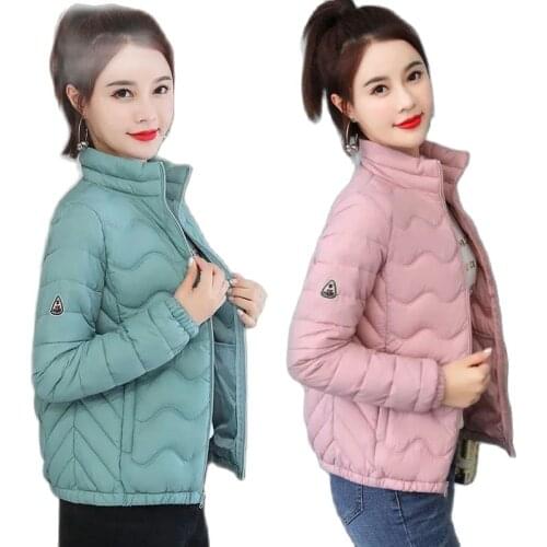 Overcoat Parka New 2021 Womens Down Cotton Clothes Mid-Long Winter Loose Thicken Fashion Lady Student Jacket Cotton Clothes