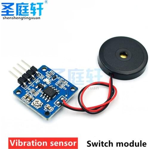 Piezo sheet, percussion, vibration, shock sensor, switch module, finished product