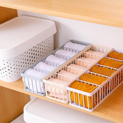3 Colors Plastic Underwear Storage Box Foldable And Removable Underwear Storage Boxs Drawer Socks Underwear Organizer