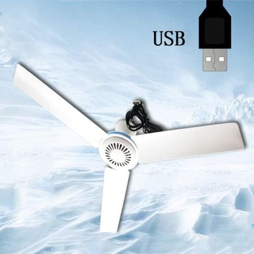 DC 5V Ceiling Fan Air Cooler Portable USB Fans for Bed Camping Outdoor Mini Hanging Camper Tents Hanger Fan 83XB