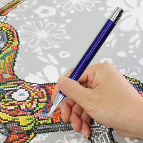 Practical Glowing Point Drill Pen Diamond Painting Rhinestone Pen 5D DIY for Household Living Room Wall Supplies