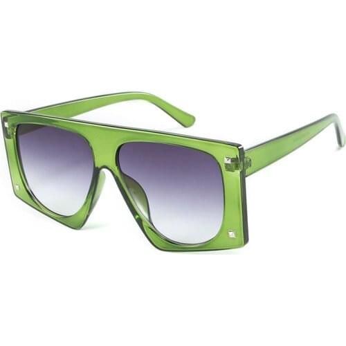 Retro Fashion Woman Square Sun Glasses Trend Plastic Frame Luxury Men Brand Sunglasses Vintage Unisex Sun Mirror UV400