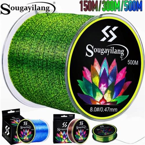 Sougayilang Nylon Fishing Line 3.5-32LB Smooth Superior Abrasion Resistance Invisible Strong Spotted Line and Free Bait