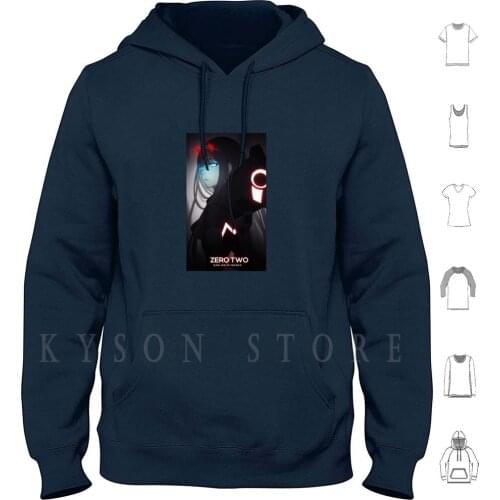 Darling In The Franxx Hoodie long sleeve Darling In The Franxx Anime Zero Two Franxx Darling 002 Zero Two Manga