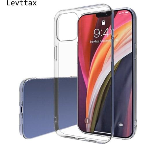 2Pcs For iphone 12 mini Ultra-thin Transparent Soft TPU Case For iphone 12 11 Pro Max Slim Clear Cover For XS MAX XR 8 7 6 Plus