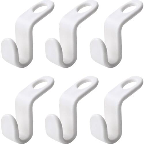 6/12/24pcs Clothes Hanger Connector Hooks Folding Storage Clothes Rack Wardrobe Hanging Hanger Connection Hook Space Saving