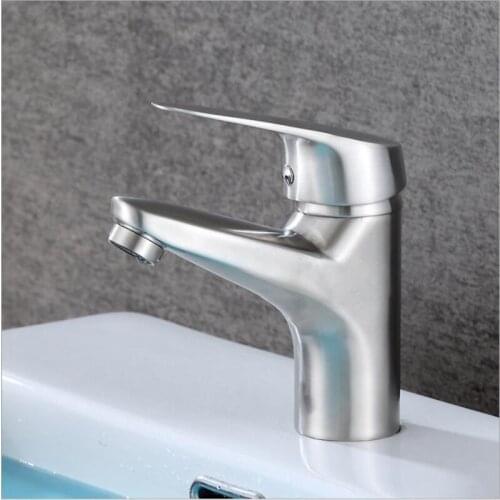 High Quality Stainless Steel Basin Faucets Water Mixer Single Handle Bathroom faucet Tap Crane
