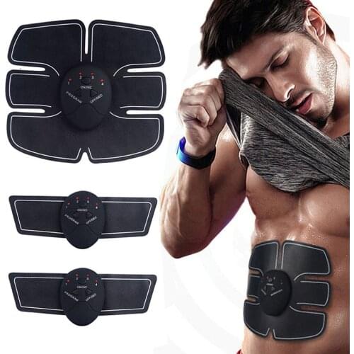 EMS Abdominal Muscle Stimulator Trainer Fitness Home Gym Electro Stimulation Body Slimming Belt Vibration Fitness Massager