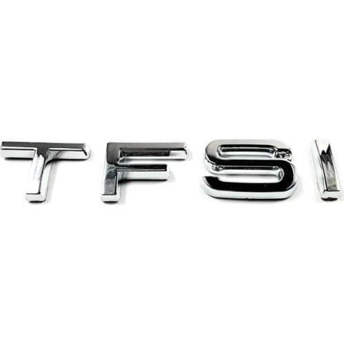 1pcs/lot ABS TFSI Chrome Electroplating Badge Emblem Sticker Logo