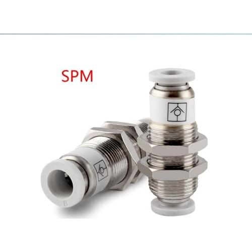 1Pcs 4mm 6mm 8mm 10mm 12mm Pneumatic Check Valve SPU/SPV/SPM Push In One Way Non Return Adapter