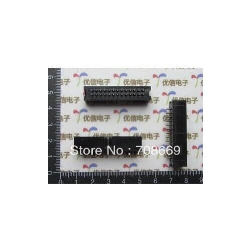 100PCS DC3 26 Pin Shrouded Male Header Connector 2.54mm