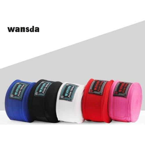 2-pcs Set 3M Cotton Kick Boxing Bandage Gym Boxing Gloves Strap Sanda Muay Thai Karate MMA Taekwondo Boxeo Fitness Equipment