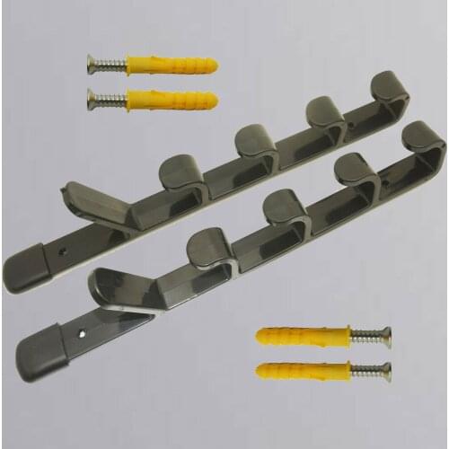 2pcs/lot FISHING ROD RACK ROD HANGER ROD WALL MOUNTED HOLDER for 5 RODS