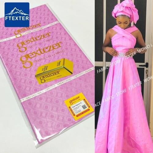 5 Yards 2021Top Sell African Lace Fabric Keep Shiny Bazin Riche Brocade Original For Nigerian Womon Wedding Or party Dress Sew