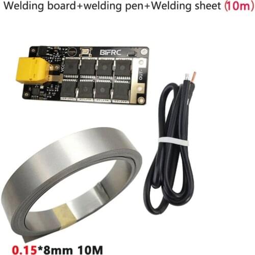 Aeromodelling DIY Portable 7-16V High Rate Lithium Battery Energy Storage PCB Circuit Board 8 Tube Spot Welding Pen Sheet