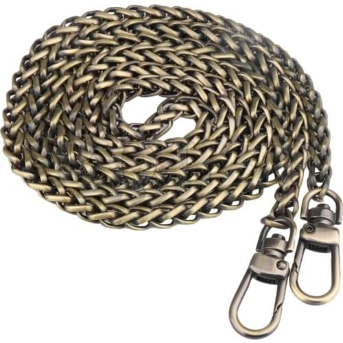 BQLZR 1.2m Bronze Metal Chain Strap Shoulder Crossbody Bag Handbag Purse DIY Repairing Replacement