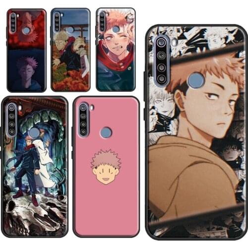 Itadori Yuji Jujutsu Kaisen Phone Cover For Xiaomi Redmi Note 9 Pro 8 7 8T 9S 7A 8A 9A 9C 9T K40 Redmi Note 10 Case
