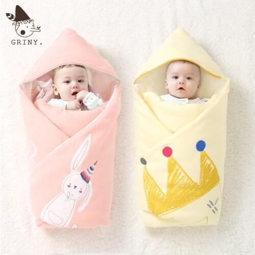 Baby blanket spring and autumn cotton baby blanket delivery room newborn autumn and winter thickened quilt baby sleeping bag