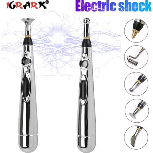 Electric Shock AV Stick Magic Wand Nipple Stimulator Breast Vagina Clitoris Penis Massage Erotic Sex Toys for Women Men Adult 18