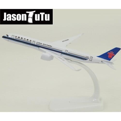 JASON TUTU 16CM China Southern Airlines Airbus a350 Airplane Model 1:400 Scale Diecast Metal Plane Collectible Gift